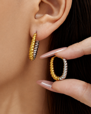 Twisted Rope Hoop Earrings additional view 11
