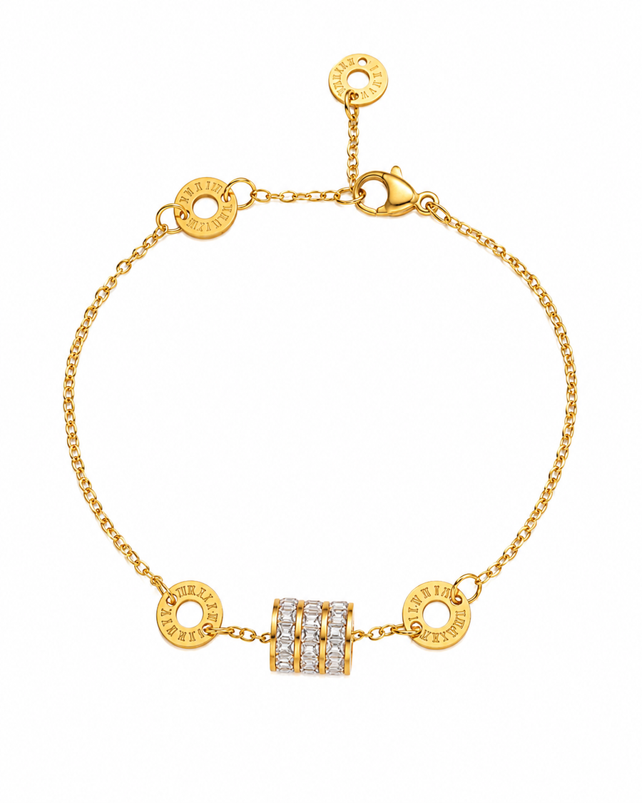 Crystal Bar Link Bracelet