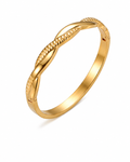 Twisted Ridge Sculpted Gold Bangle Series
