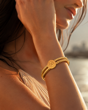 Vintage Coin Cuff Bracelet alternate view