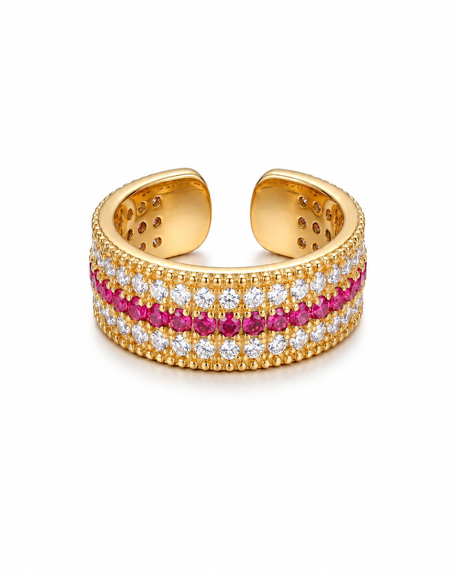 Royal Pavé Open Ring