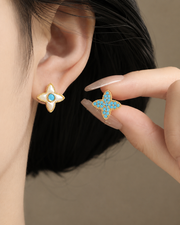 Ocean Bloom Stud Earrings additional view 3
