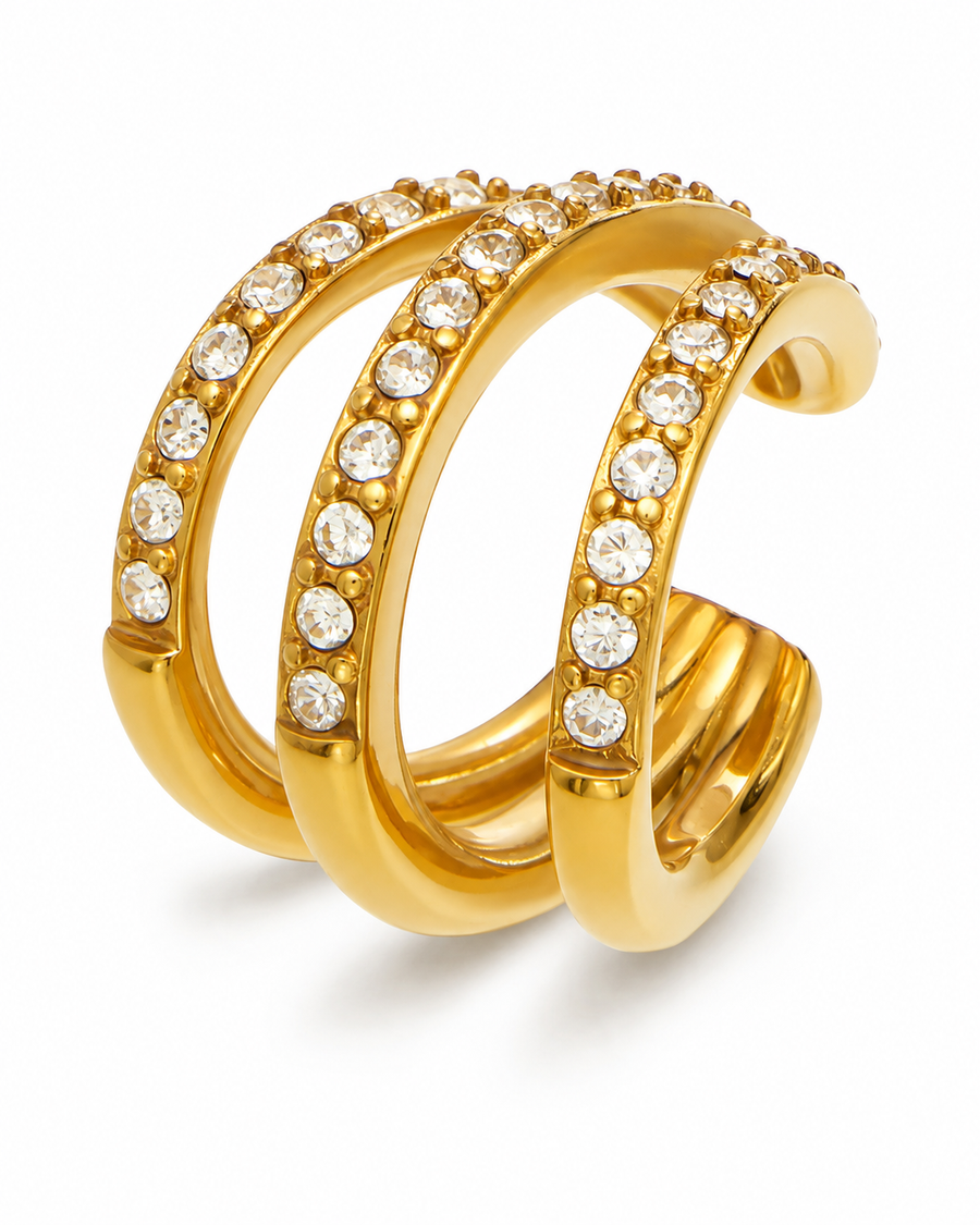 Triple Pavé Ear Cuff