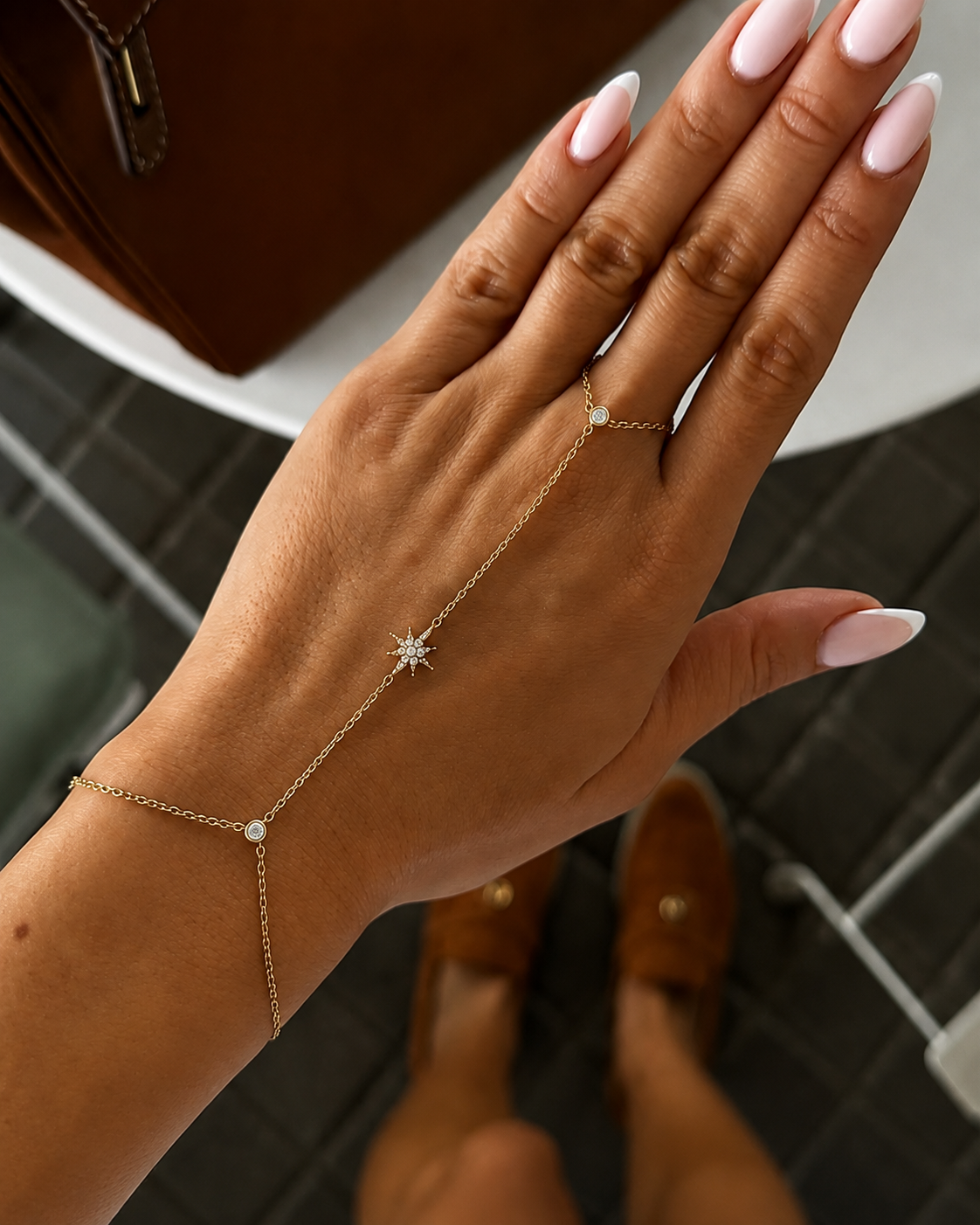 Celestial Star Hand Chain Bracelet additional view 3