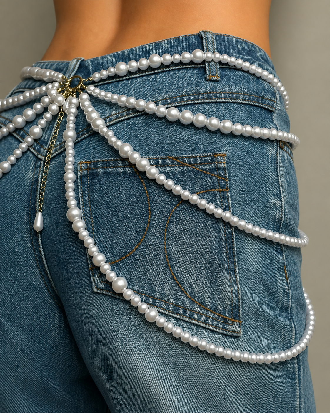 Pearl Layered Statement Necklace additional view 3