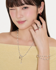 Amelia Ruby Bow Ring Series