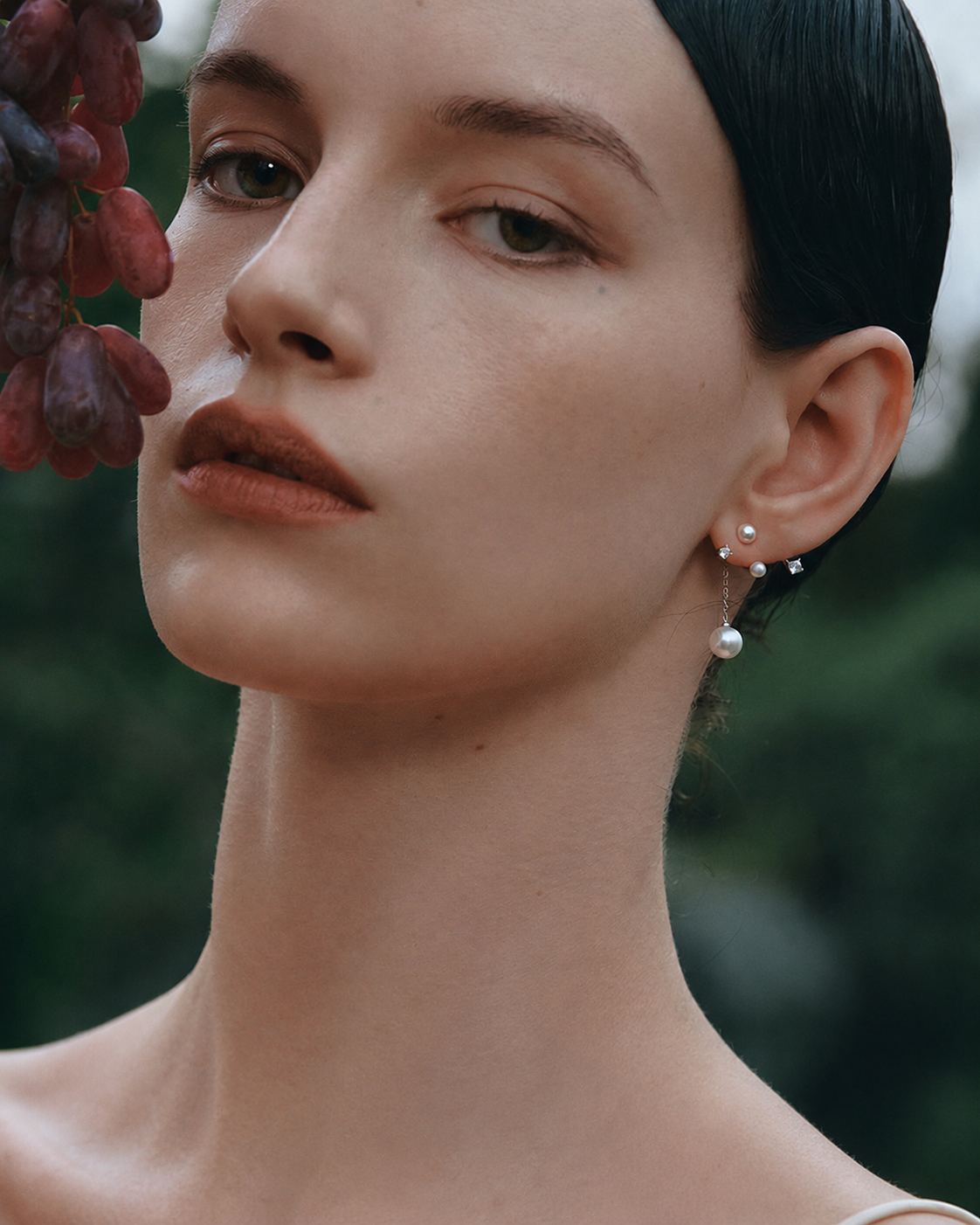Serene Pearl Asymmetry Earrings additional view 4