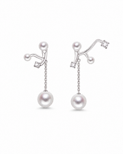 Serene Pearl Asymmetry Earrings