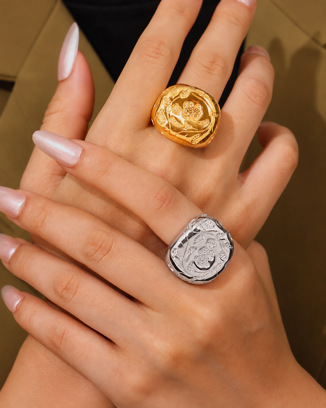 Aurelia Floral Dome Ring additional view 3