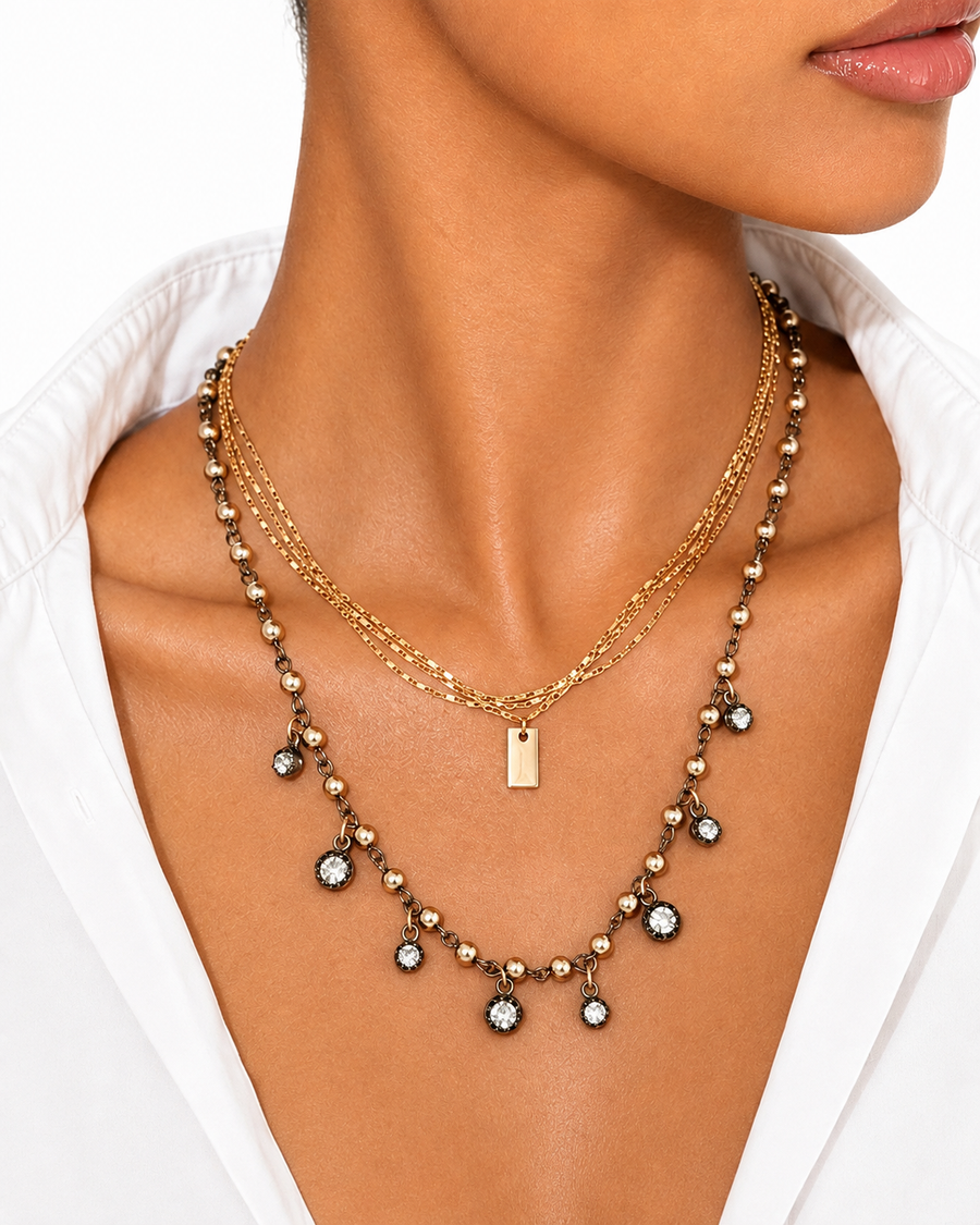Noiré Two-Tone Layered Necklace