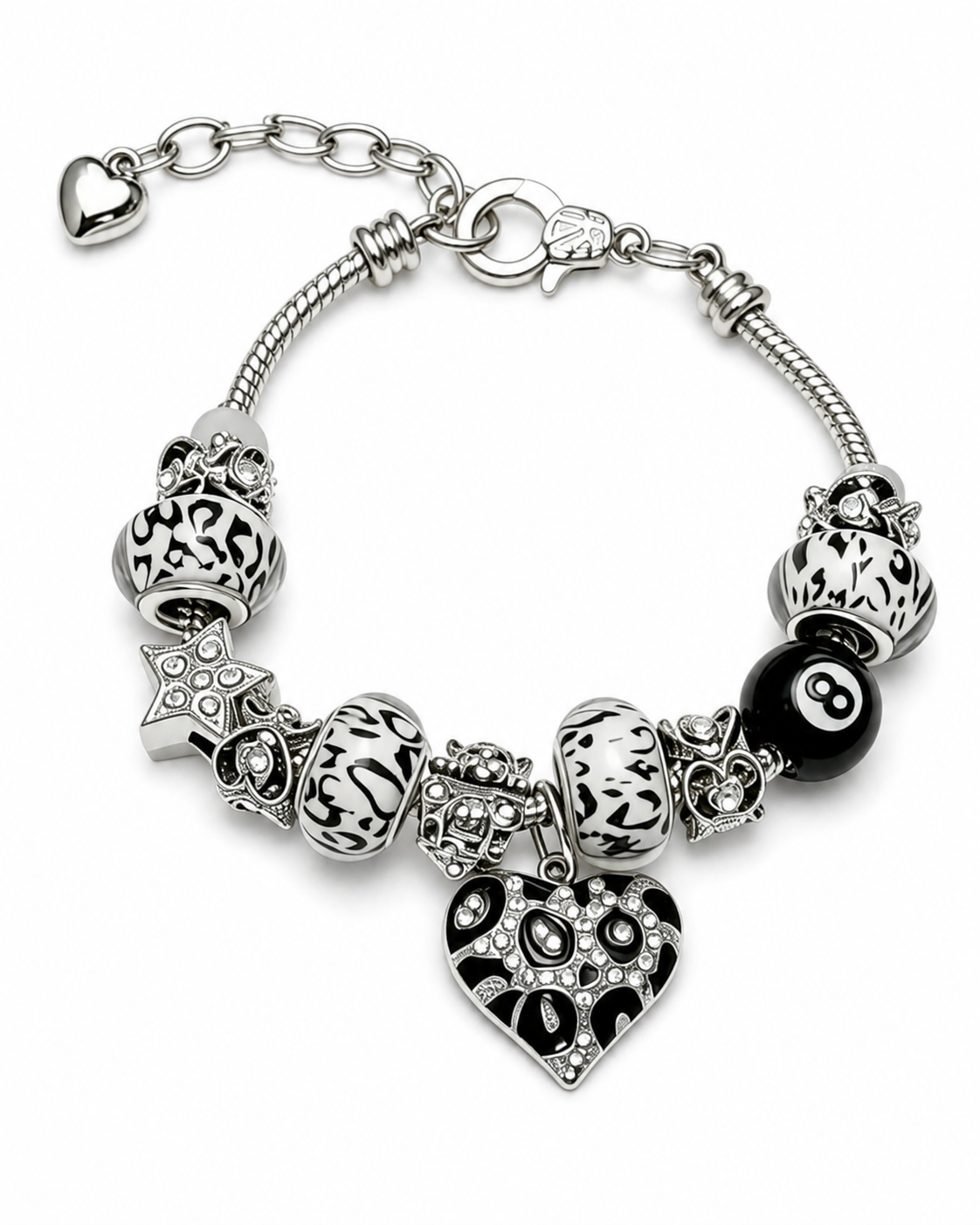 Leopard Cherry Rouge Rebel Charm Bracelet Series