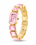 Pink Aurelia Crystal Link Watch