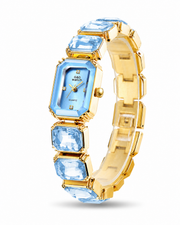 Blue Gold Aurelia Crystal Link Watch