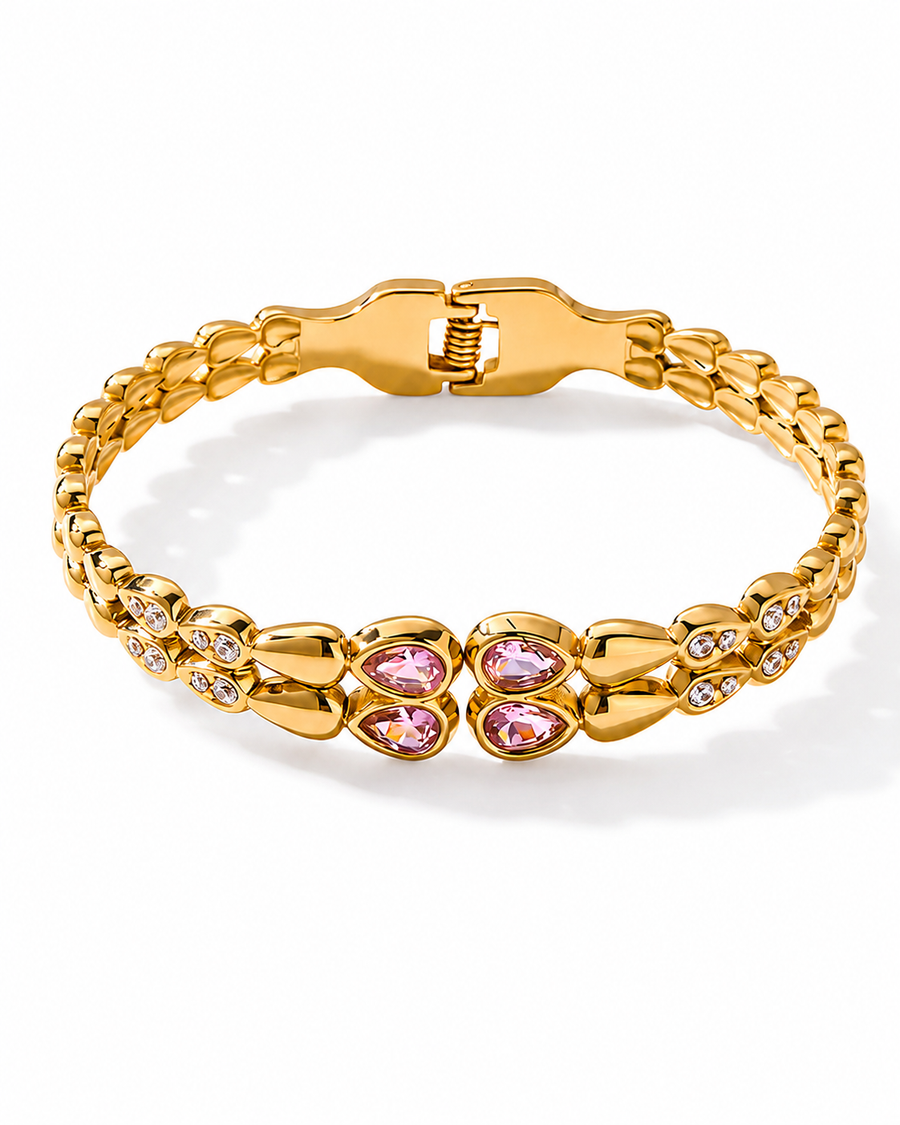 Aurelia Teardrop Crystal Bracelet