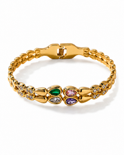 Multicolor 2 Aurelia Teardrop Crystal Bracelet
