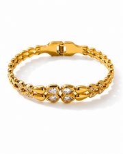 Clear Aurelia Teardrop Crystal Bracelet