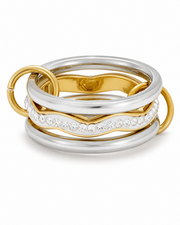 Frosted Two Tone Aurelia Orbit Ring Series