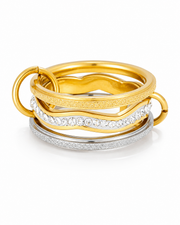 Two Tone Aurelia Orbit Ring Series
