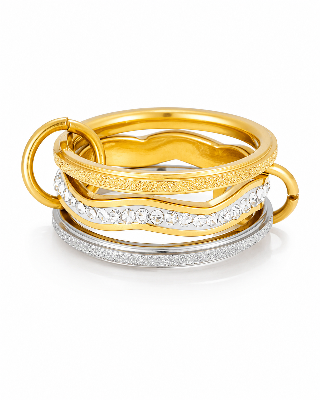 Two Tone Aurelia Orbit Ring Series