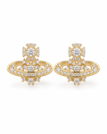Gold Celestia Orbit Stud Earrings