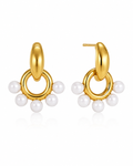 Elara Pearl Orbit Earrings