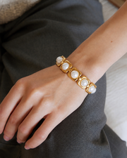 Elara Pearl Link Bracelet alternate view
