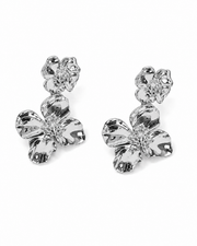 Silver Floréa Sculptural Bloom Earrings