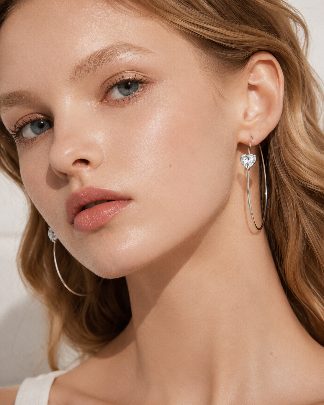 Amora Heart Hoop Earrings additional view 3