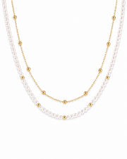 Pearl Layer Éclat Necklace Duo