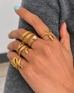 Ophidia Sculptural Ring Series