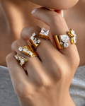 Aurelia Crystal Statement Ring Series
