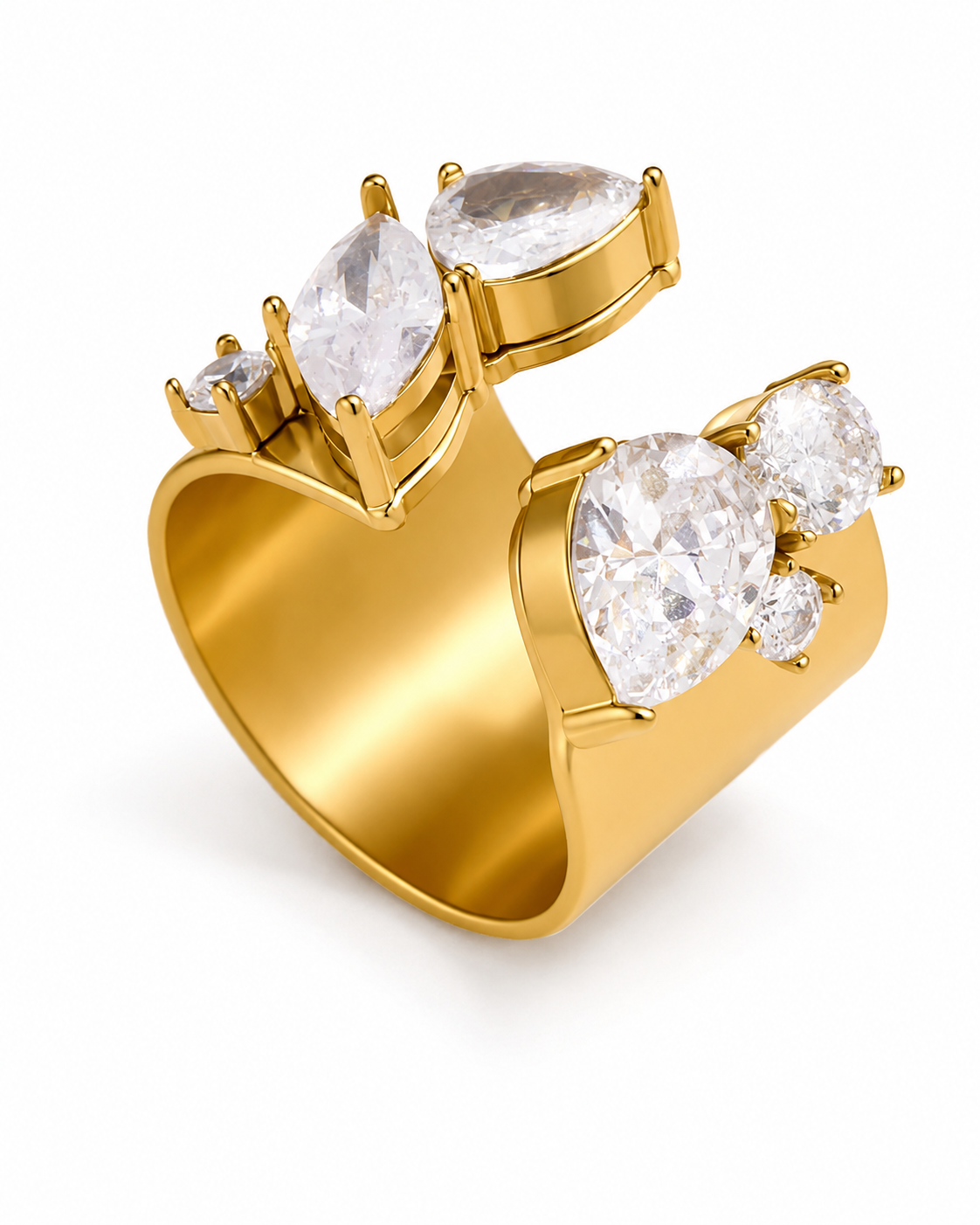 Style 01 Aurelia Crystal Statement Ring Series