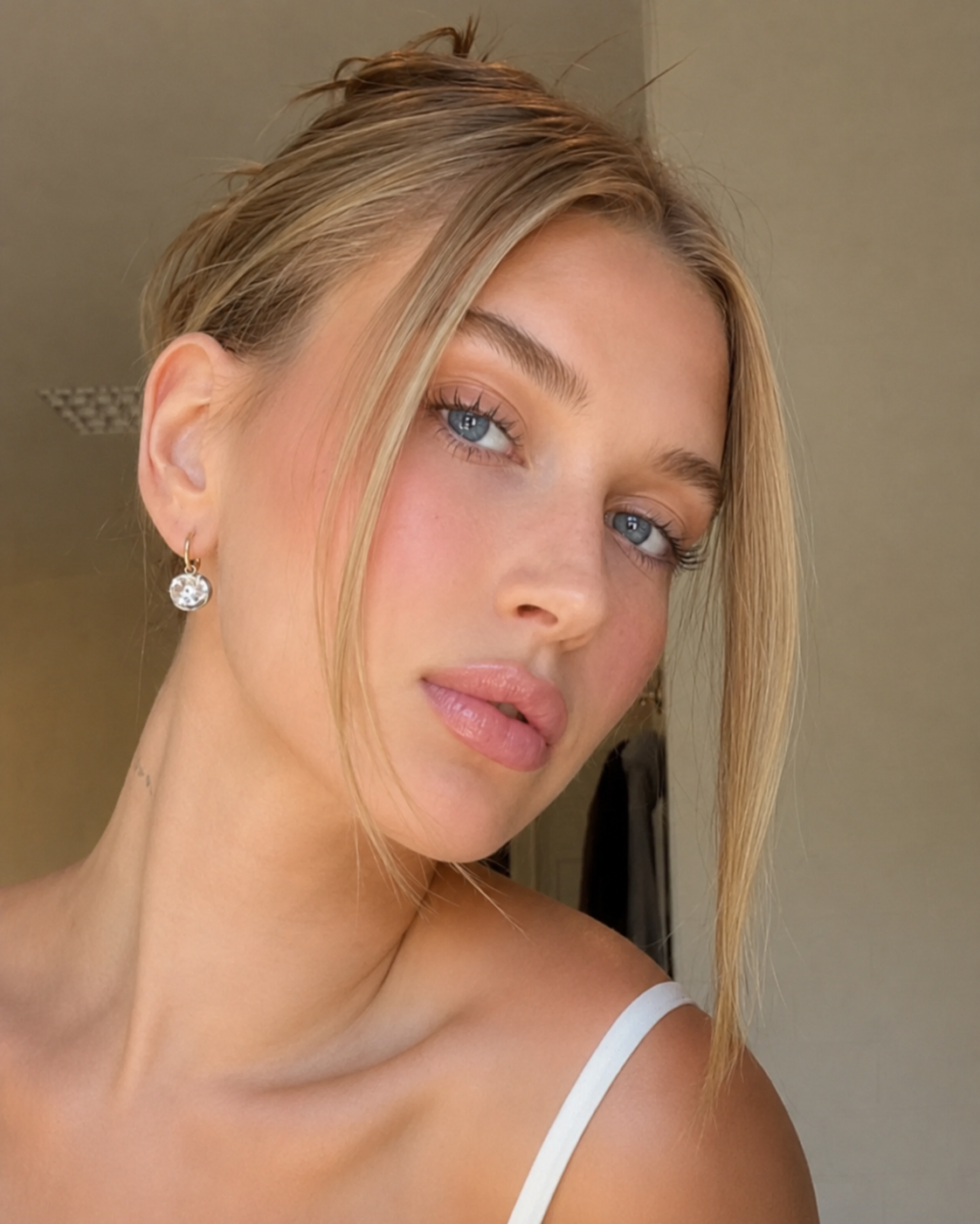 Hailey Oval Drop Earrings additional view 3