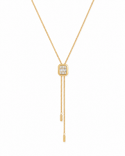 Crystal Lariat Slider Necklace with approx