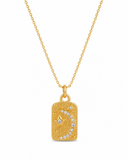 Celestial Tarot Charm / Moonstone Sun Medallion Celestial Necklace Series