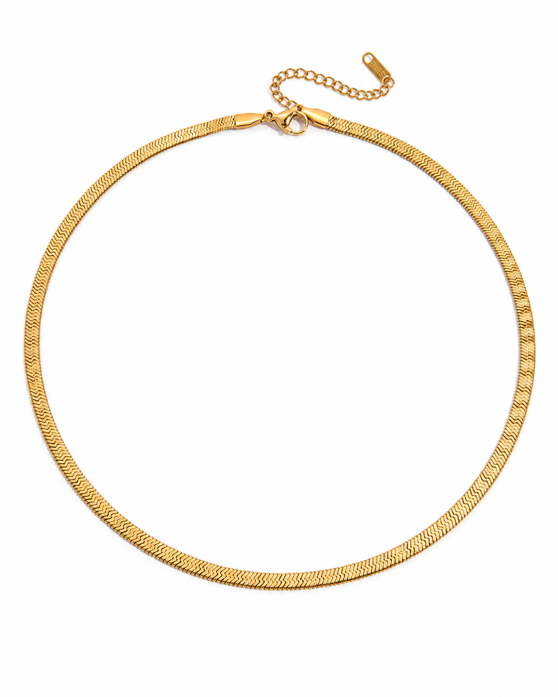 Herringbone Snake Chain Celestial Necklace Series