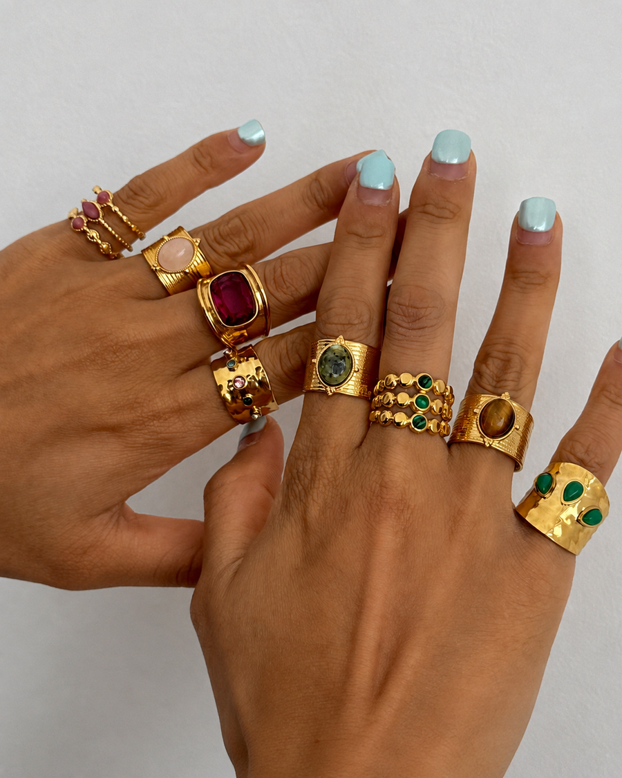 Gemstone Statement Ring Collection