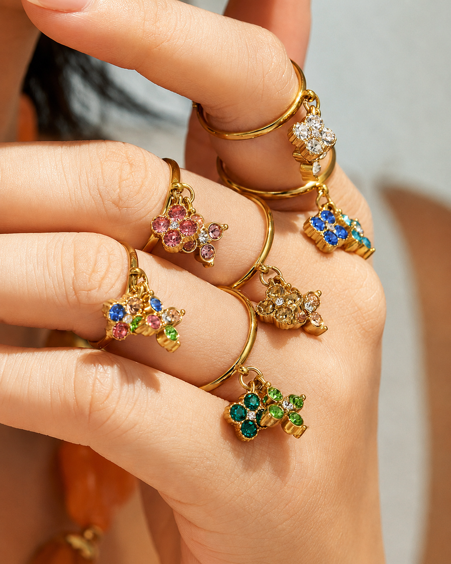 Lucky Charm Drop Ring Series