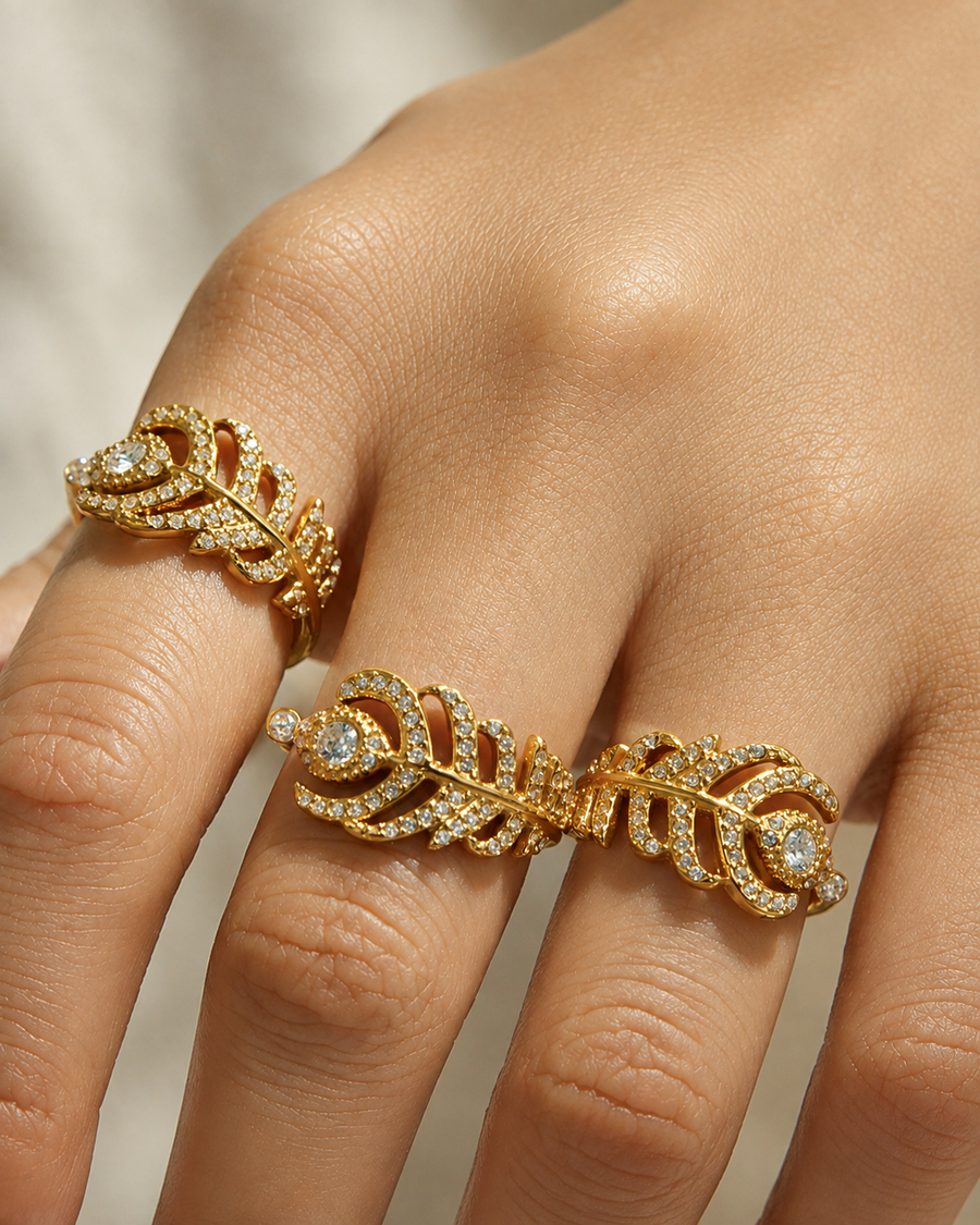 Crystal Feather Jewelry