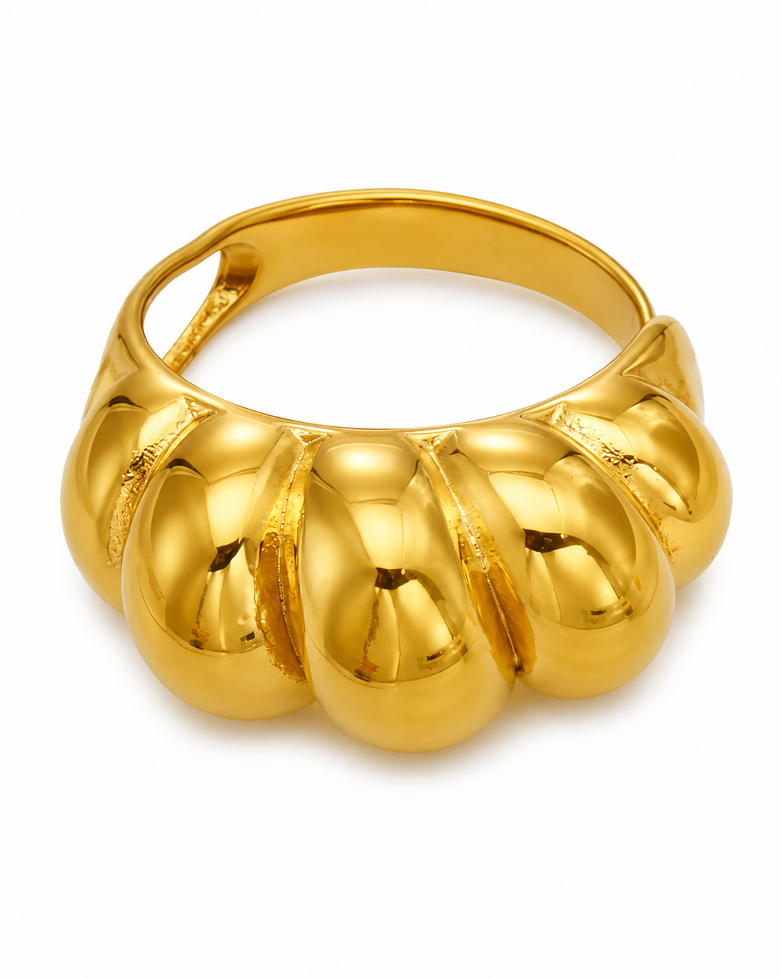 Gold Sculptural Statement Ring Series