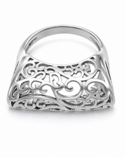 Silver Sculptural Statement Ring Series