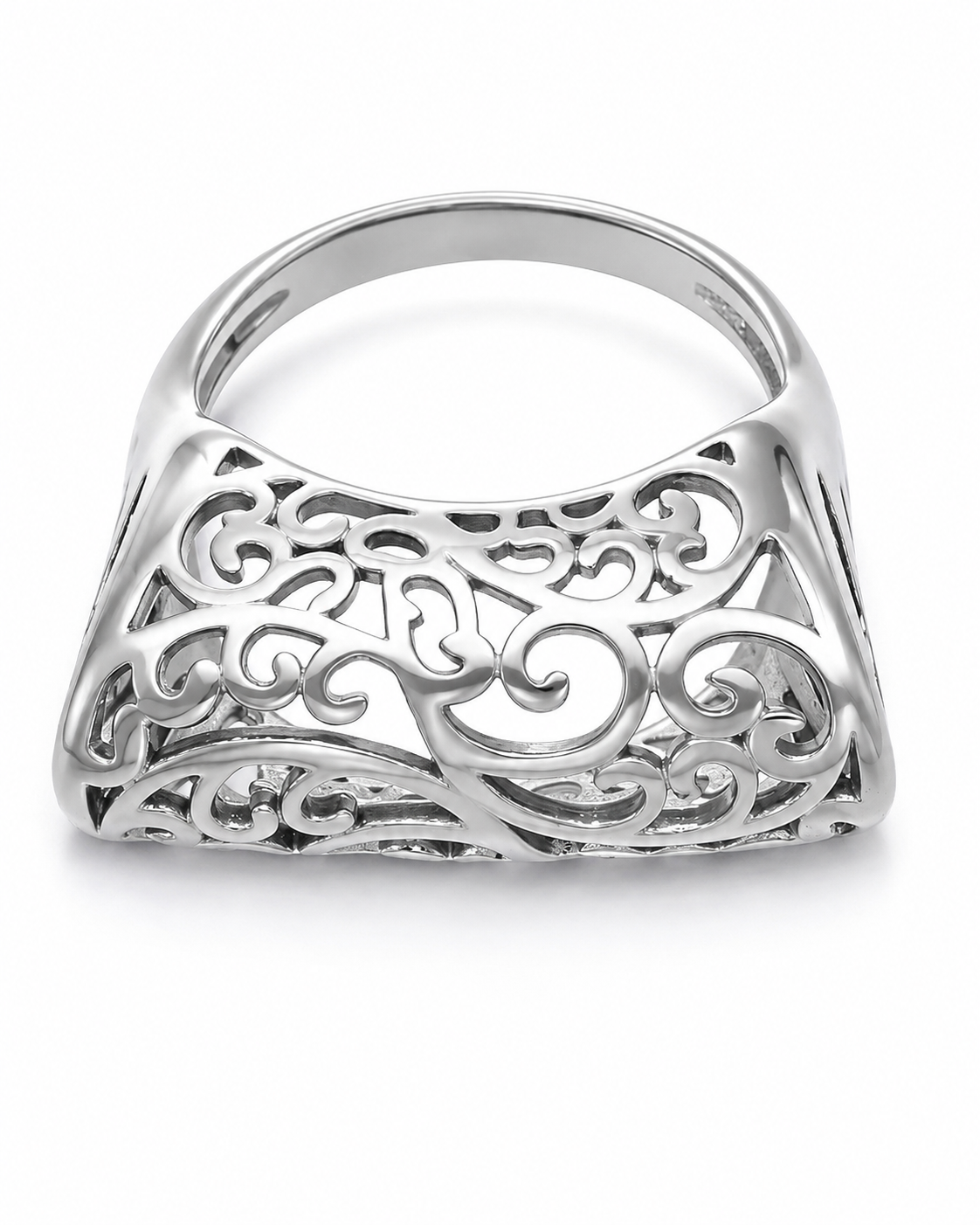 Silver Sculptural Statement Ring Series