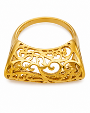 Gold Sculptural Statement Ring Series