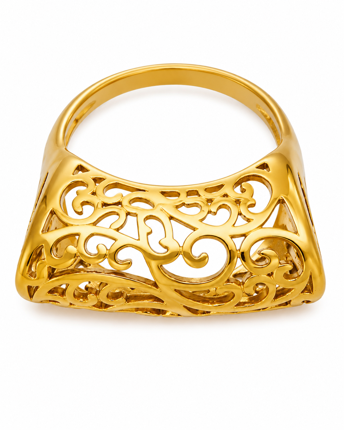 Gold Sculptural Statement Ring Series