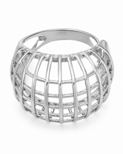 Silver Sculptural Statement Ring Series