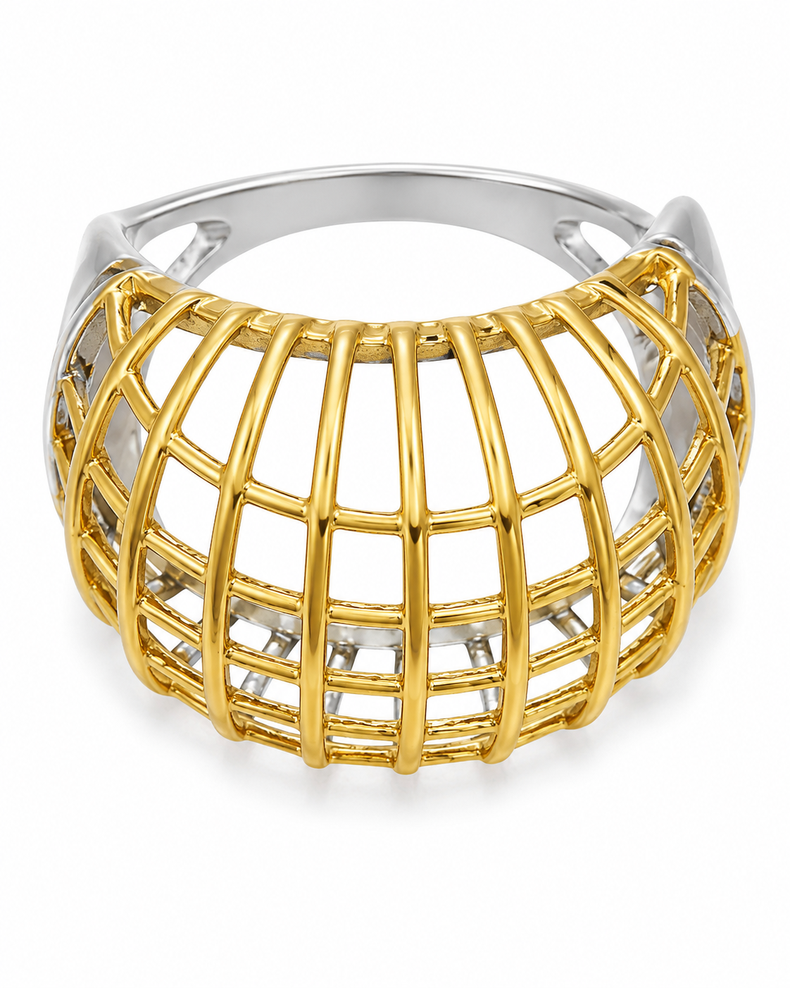 Two Tone Sculptural Statement Ring Series