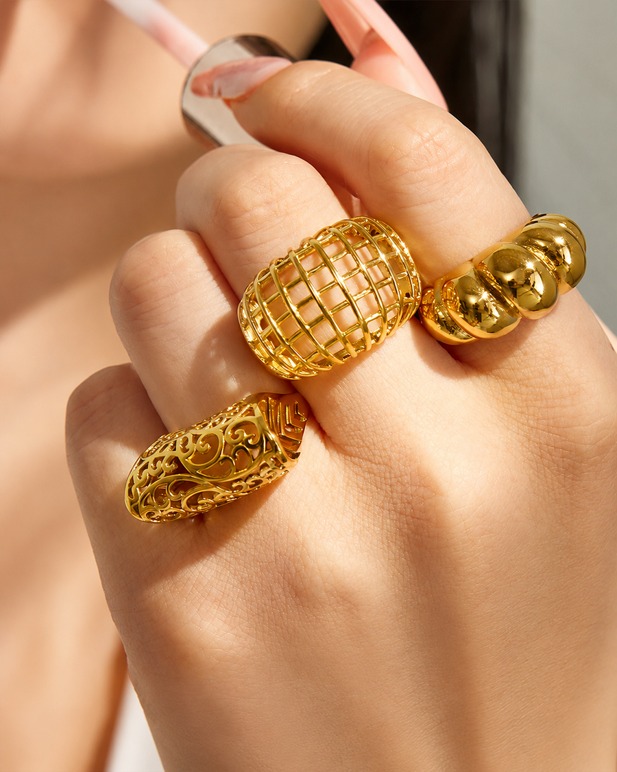Sculptural Statement Ring Series