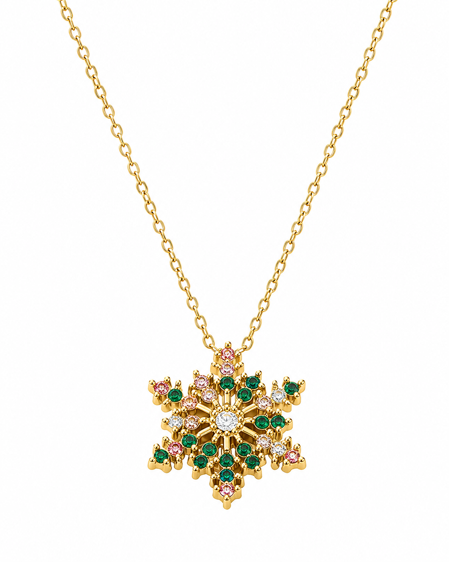 Snowflake Zircon Necklace