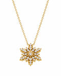 Clear Snowflake Zircon Necklace