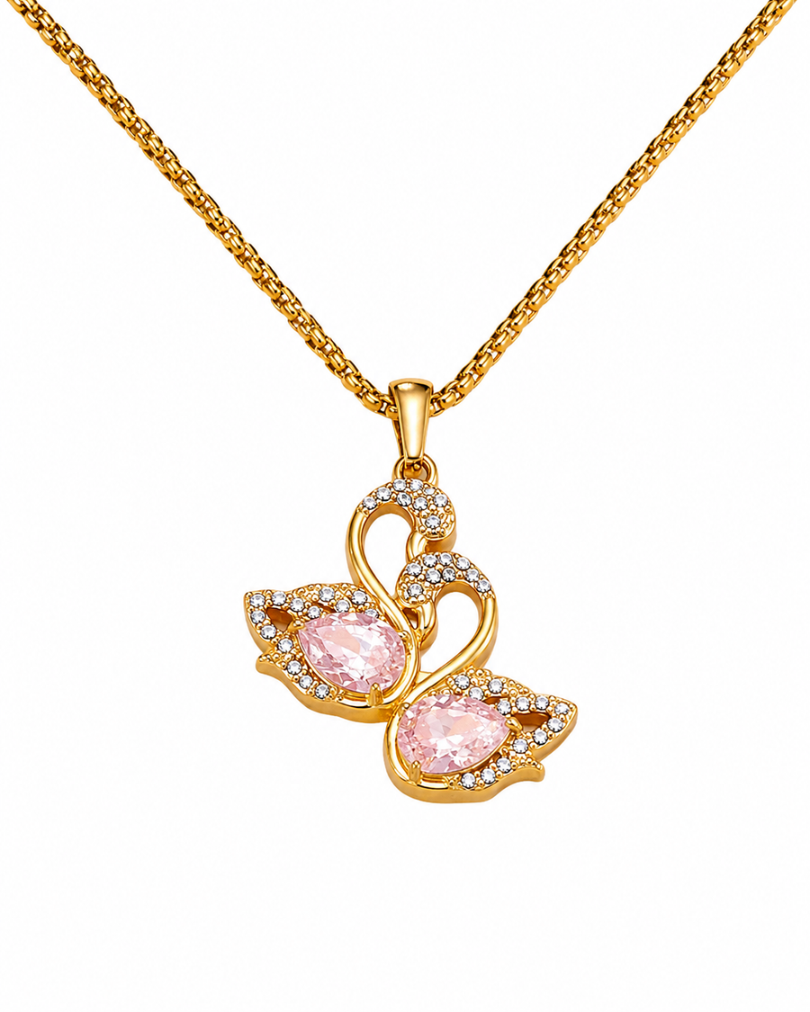 Crystal Swan Necklace